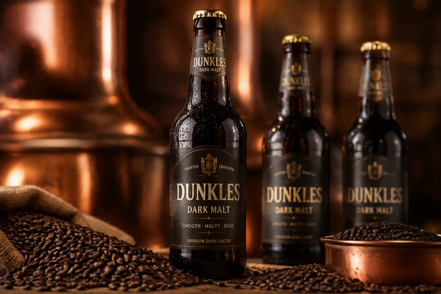 Lemke Dunkles Bier Flaschenset