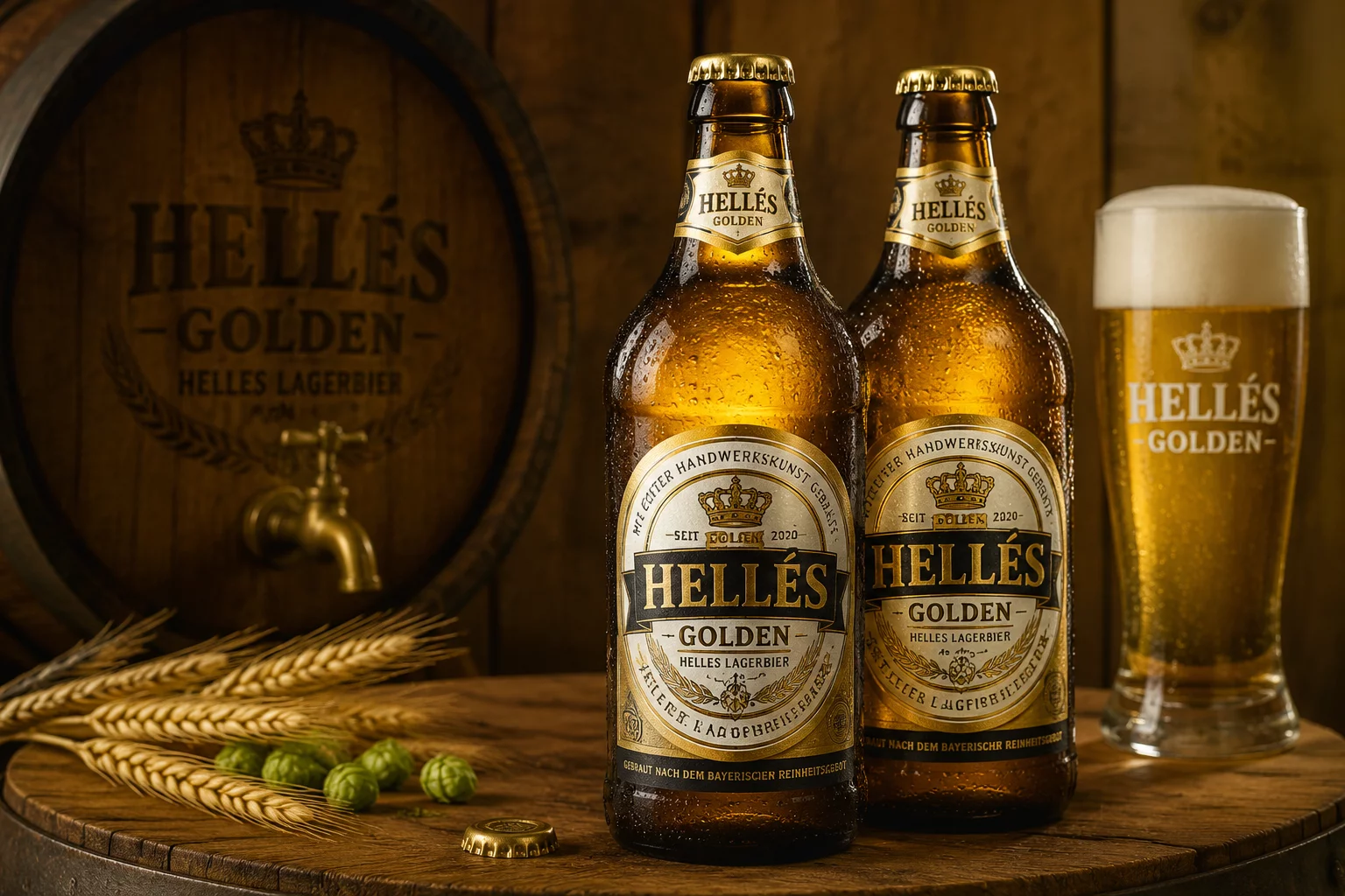 Lemke Helles Bier Flaschenset
